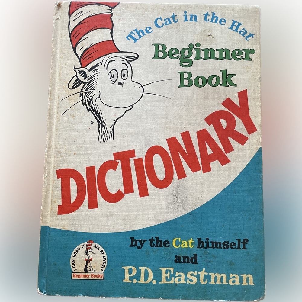 1964 THE CAT IN THE HAT BEGINNER DICTIONARY BOOK
